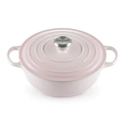 Le Creuset Signature Cast Iron 24cm Soup Pot - Shell Pink