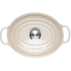 Le Creuset Signature Cast Iron 29cm Oval Casserole - Meringue