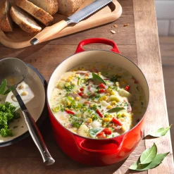 Le Creuset Signature Cast Iron 31cm Oval Casserole - Cerise