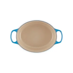 Le Creuset Signature Cast Iron 27cm Oval Casserole - Azure