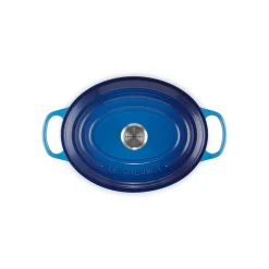 Le Creuset Signature Cast Iron 27cm Oval Casserole - Azure