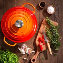 Le Creuset Signature Cast Iron 30cm Round Casserole - Volcanic