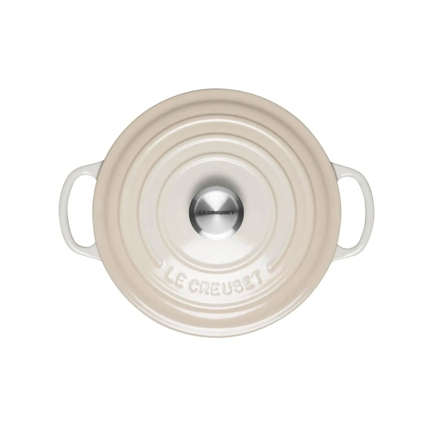 Le Creuset Signature Cast Iron 20cm Round Casserole - Meringue