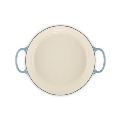 Le Creuset Signature Cast Iron 30cm Shallow Round Casserole - Chambray