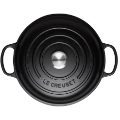 Le Creuset Signature Cast Iron 26cm Shallow Casserole - Satin Black
