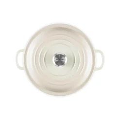 Le Creuset Signature Cast Iron 22cm Shallow Casserole - Meringue