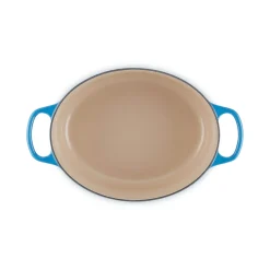 Le Creuset Signature Cast Iron 29cm Oval Casserole - Azure