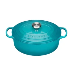 Le Creuset Signature Cast Iron 27cm Oval Casserole - Teal