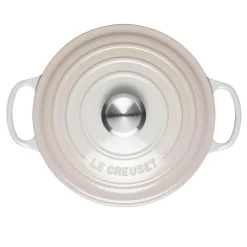 Le Creuset Signature Cast Iron 24cm Round Casserole - Meringue