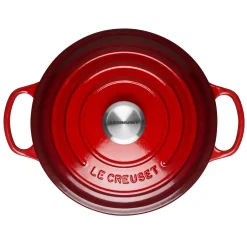 Le Creuset Signature Cast Iron 22cm Round Casserole - Cerise