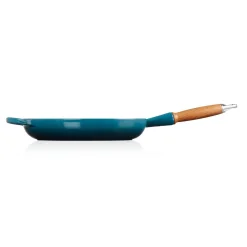 Le Creuset Signature Cast Iron 28cm Frying Pan - Deep Teal