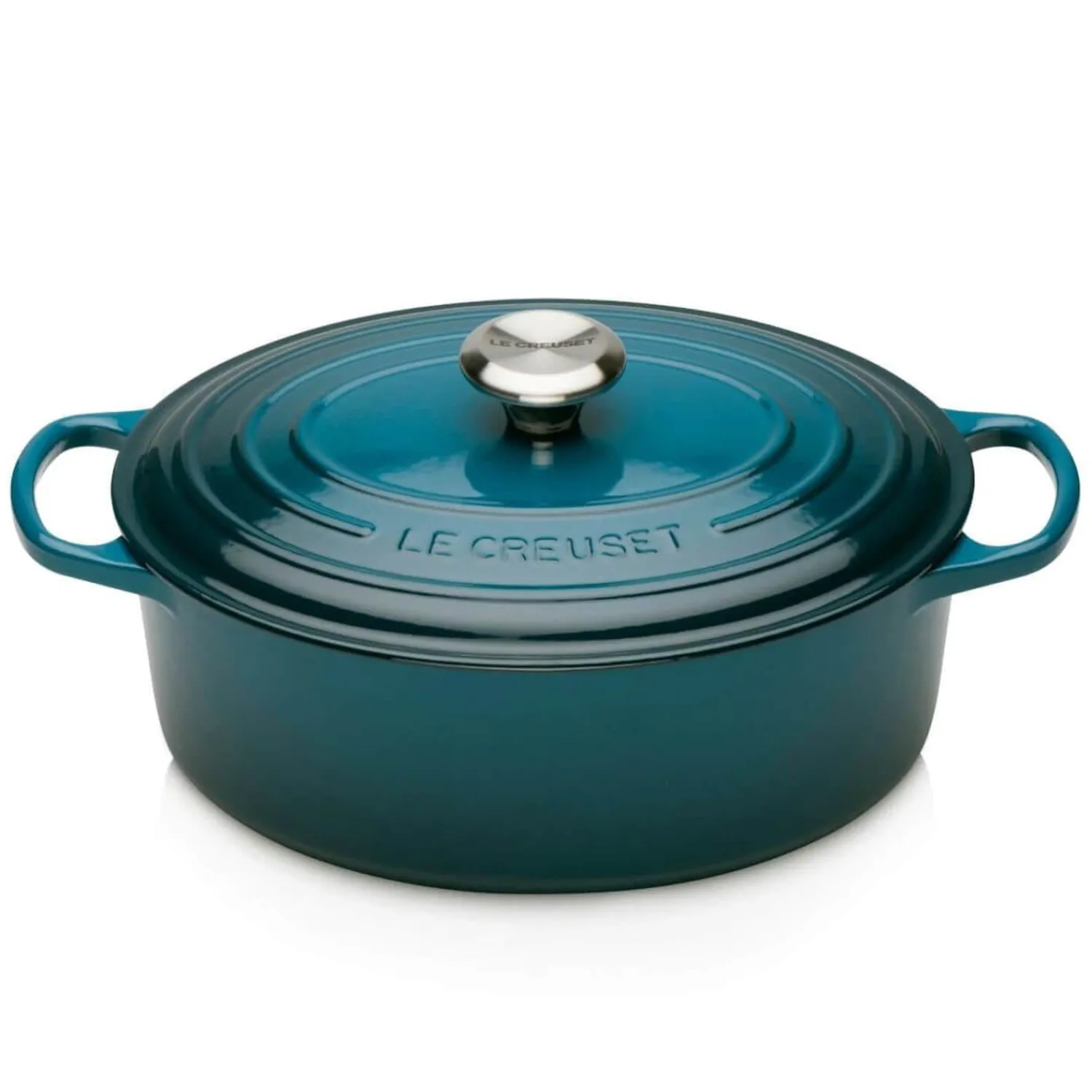 Le Creuset Signature Cast Iron 27cm Oval Casserole - Deep Teal