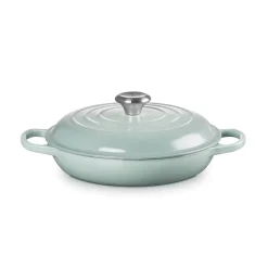 Le Creuset Signature Cast Iron 26cm Shallow Casserole - Sea Salt
