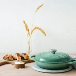Le Creuset Signature Cast Iron 26cm Shallow Casserole - Sea Salt