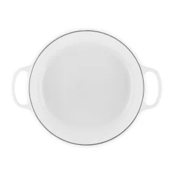 Le Creuset Signature Cast Iron 30cm Shallow Round Casserole - White