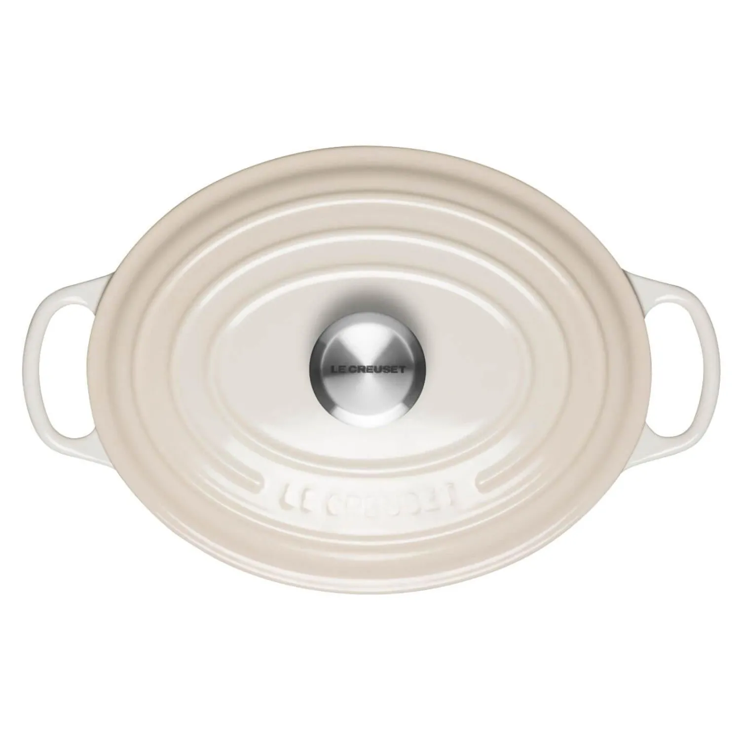Le Creuset Signature Cast Iron 27cm Oval Casserole - Meringue