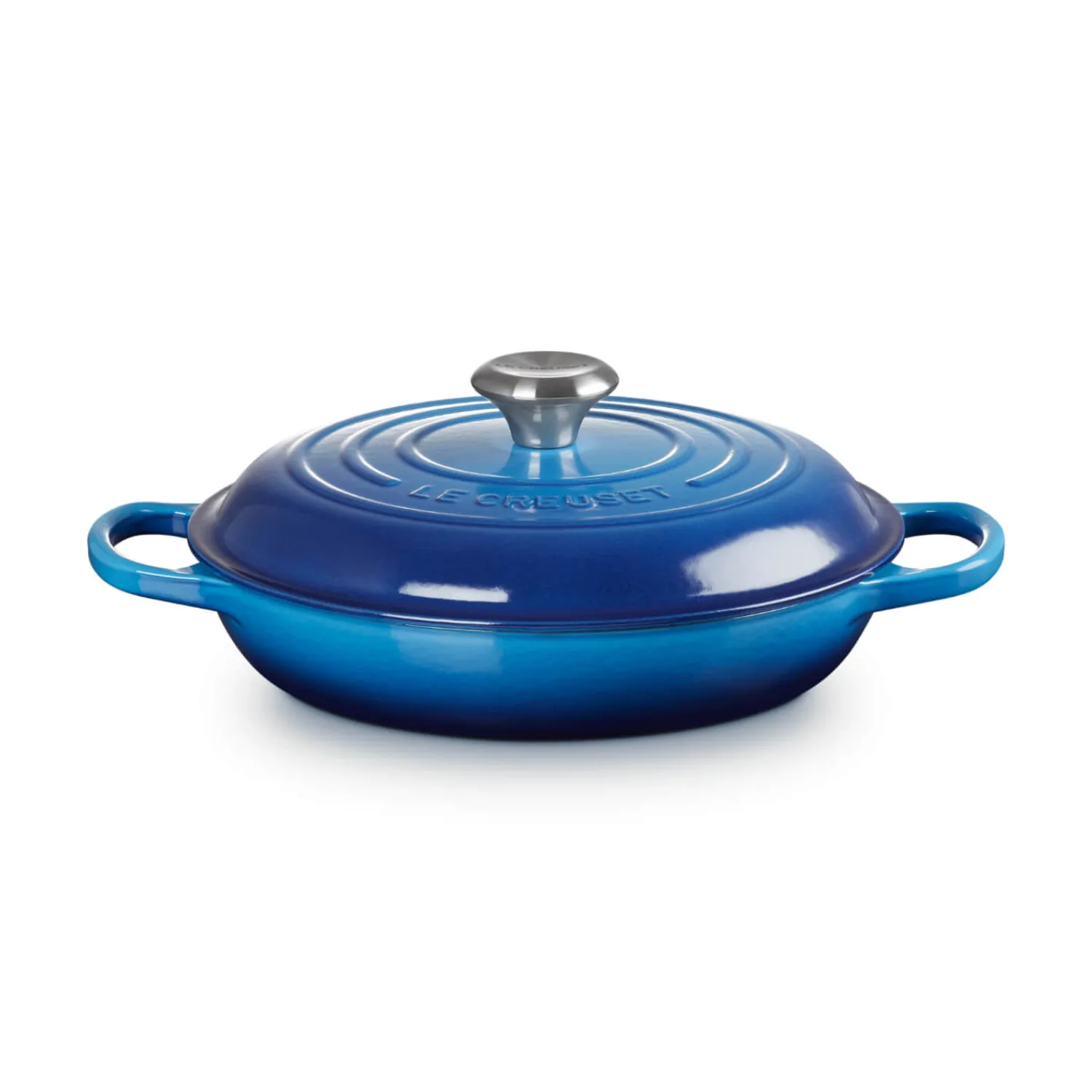 Le Creuset Signature Cast Iron 26cm Shallow Casserole - Azure