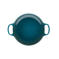 Le Creuset Signature Cast Iron 26cm Shallow Casserole - Deep Teal