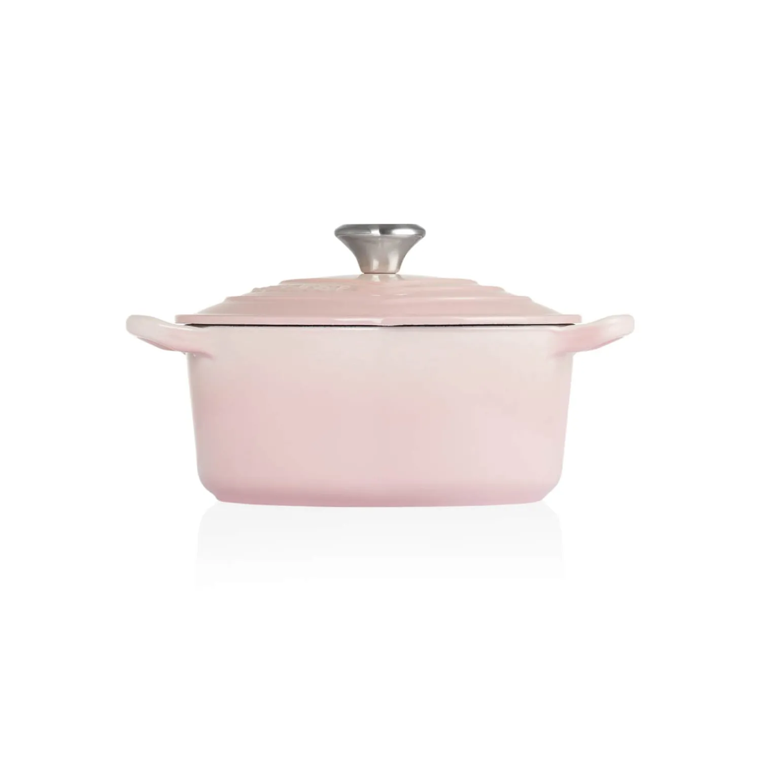 Le Creuset Signature Cast Iron 1.9 Litre Heart Casserole - Shell Pink