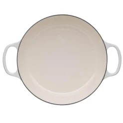 Le Creuset Signature Cast Iron 30cm Shallow Casserole - Meringue