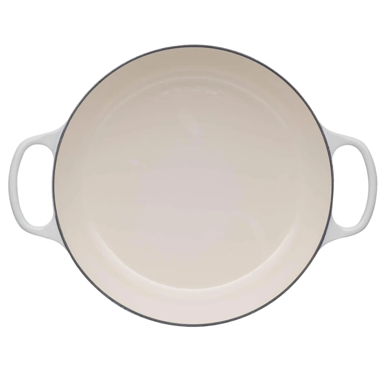 Le Creuset Signature Cast Iron 30cm Shallow Casserole - Meringue