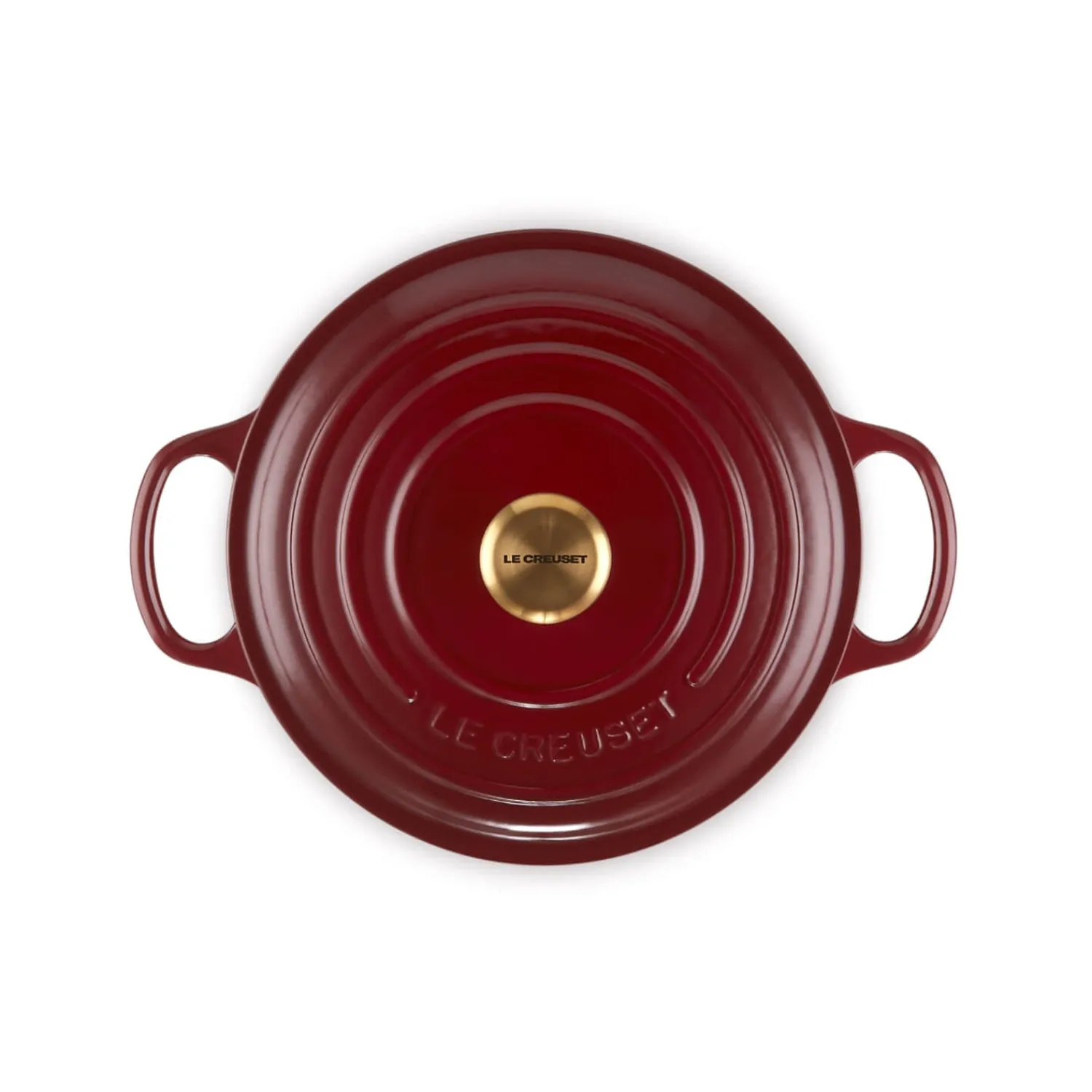 Le Creuset Signature Cast Iron 22cm Round Casserole - Garnet