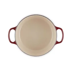 Le Creuset Signature Cast Iron 22cm Round Casserole - Garnet