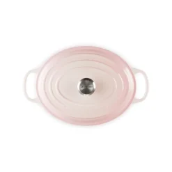Le Creuset Signature Cast Iron 29cm Oval Casserole - Shell Pink