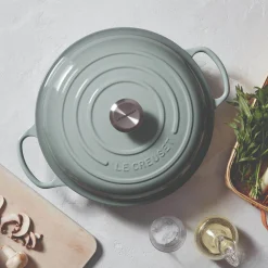 Le Creuset Signature Cast Iron 30cm Shallow Casserole - Sea Salt
