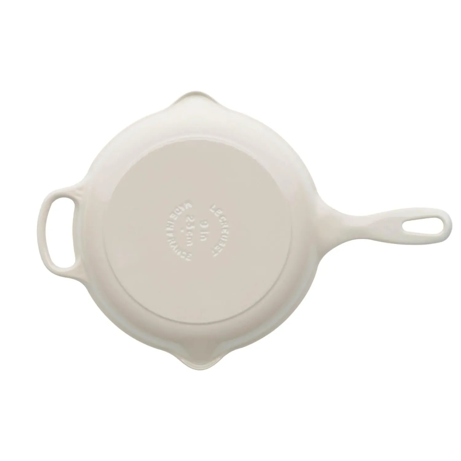 Le Creuset Signature Cast Iron 23cm Round Skillet - Meringue