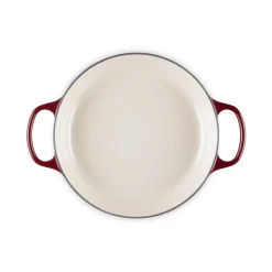 Le Creuset Signature Cast Iron 26cm Shallow Round Casserole - Garnet