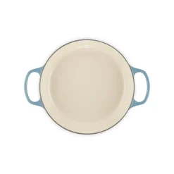 Le Creuset Signature Cast Iron 26cm Shallow Round Casserole - Chambray