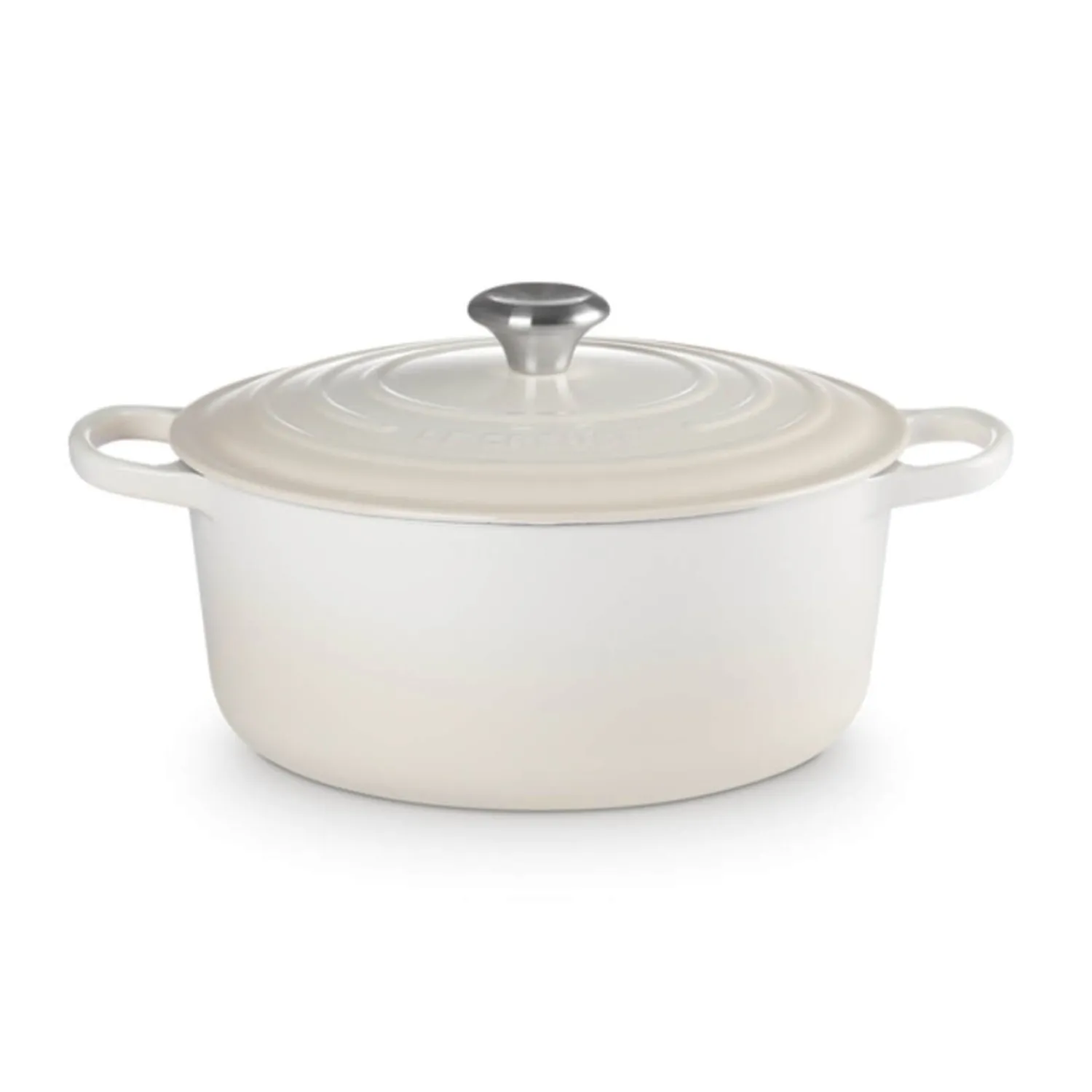 Le Creuset Signature Cast Iron 28cm Round Casserole - Meringue
