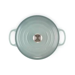 Le Creuset Signature 22cm Cast Iron Round Casserole - Sea Salt