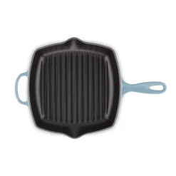 Le Creuset Signature 26cm Cast Iron Square Grillit - Chambray