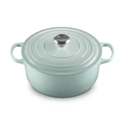 Le Creuset Signature 26cm Cast Iron Round Casserole - Sea Salt