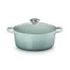 Le Creuset Signature 24cm Cast Iron Round Casserole - Sea Salt