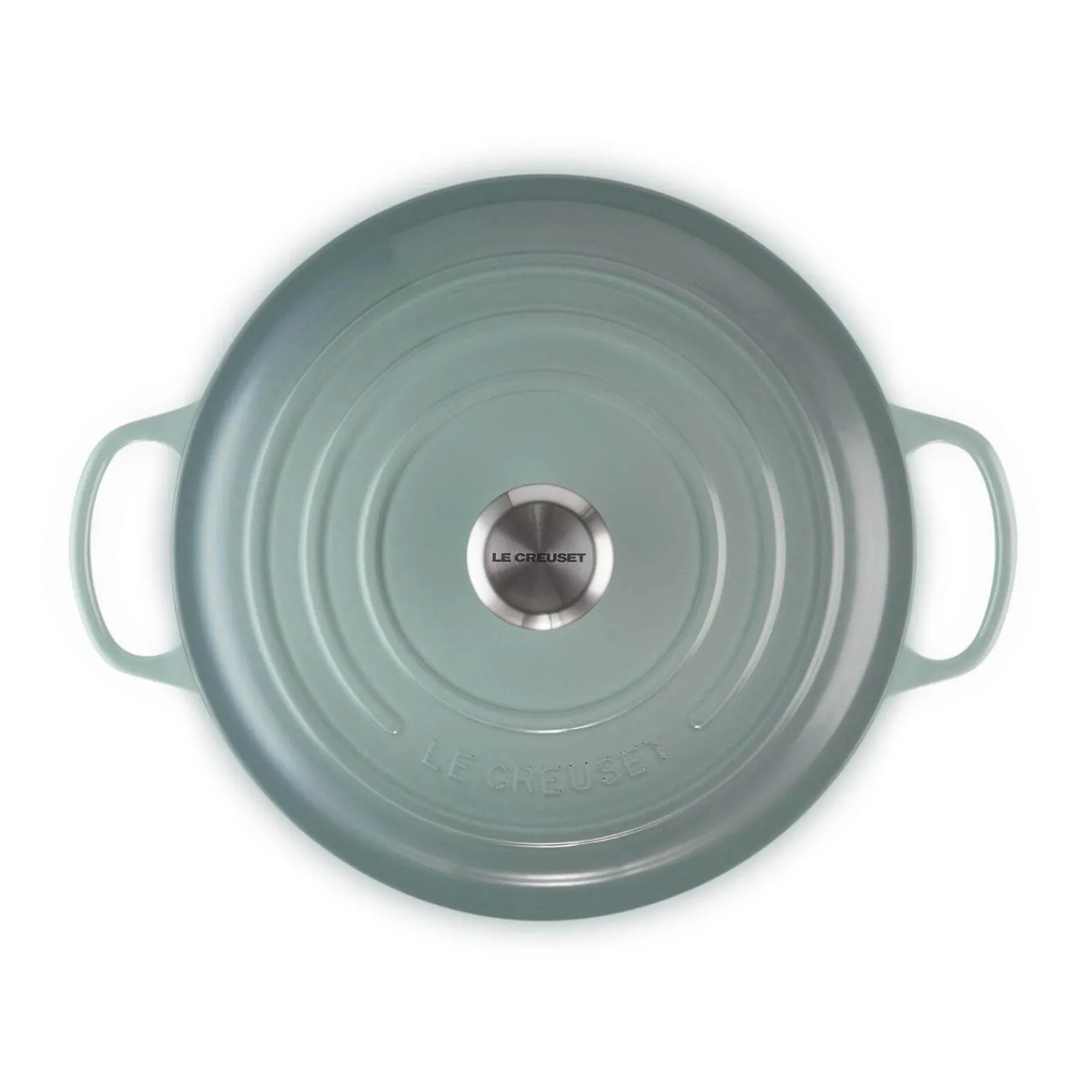 Le Creuset Signature 28cm Cast Iron Round Casserole - Sea Salt