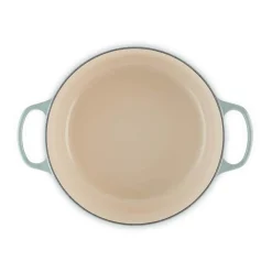 Le Creuset Signature 28cm Cast Iron Round Casserole - Sea Salt