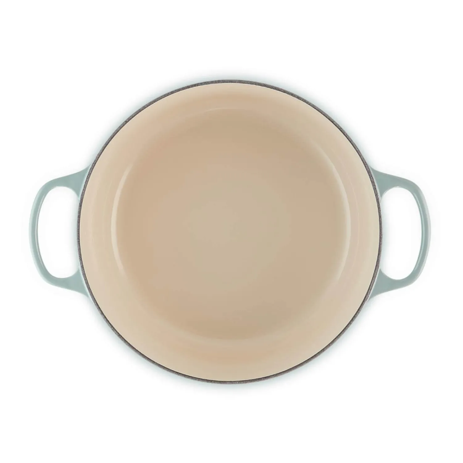 Le Creuset Signature 28cm Cast Iron Round Casserole - Sea Salt
