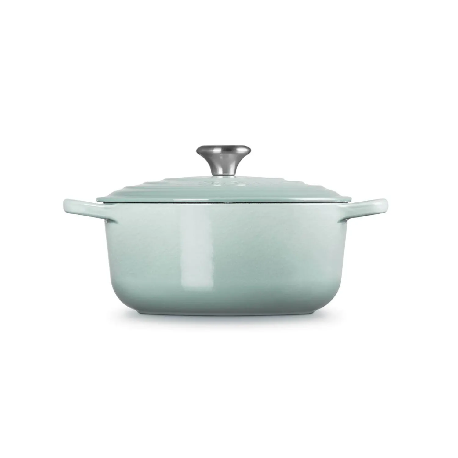 Le Creuset Signature 20cm Cast Iron Round Casserole - Sea Salt