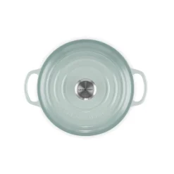Le Creuset Signature 20cm Cast Iron Round Casserole - Sea Salt