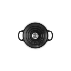 Le Creuset Signature 14cm Cast Iron Round Casserole - Satin Black