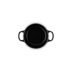 Le Creuset Signature 14cm Cast Iron Round Casserole - Satin Black