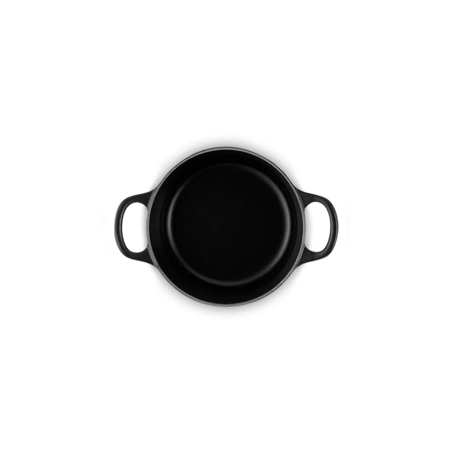 Le Creuset Signature 14cm Cast Iron Round Casserole - Satin Black