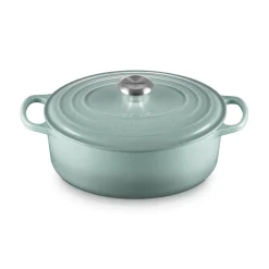 Le Creuset Signature 29cm Cast Iron Oval Casserole - Sea Salt