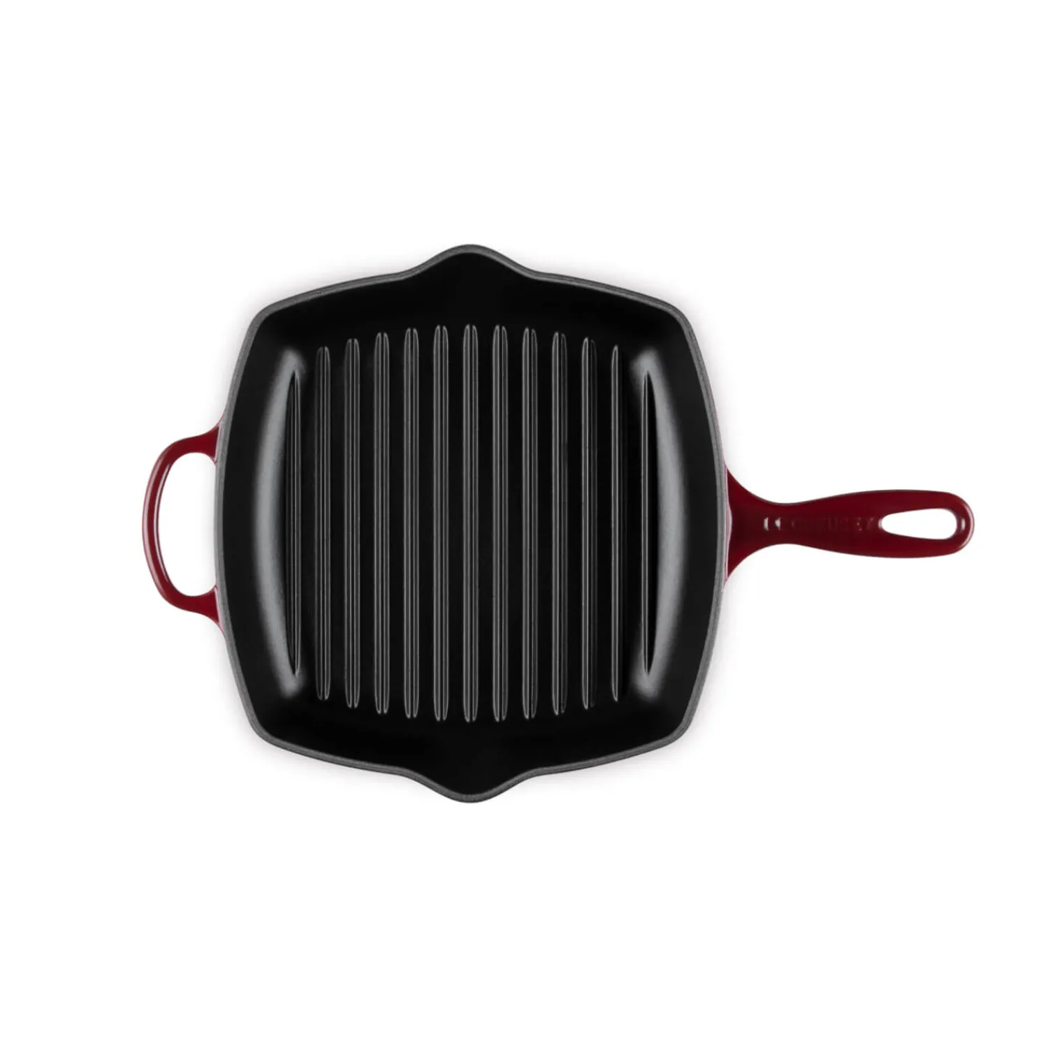 Le Creuset Signature 26cm Cast Iron Square Grillit - Garnet