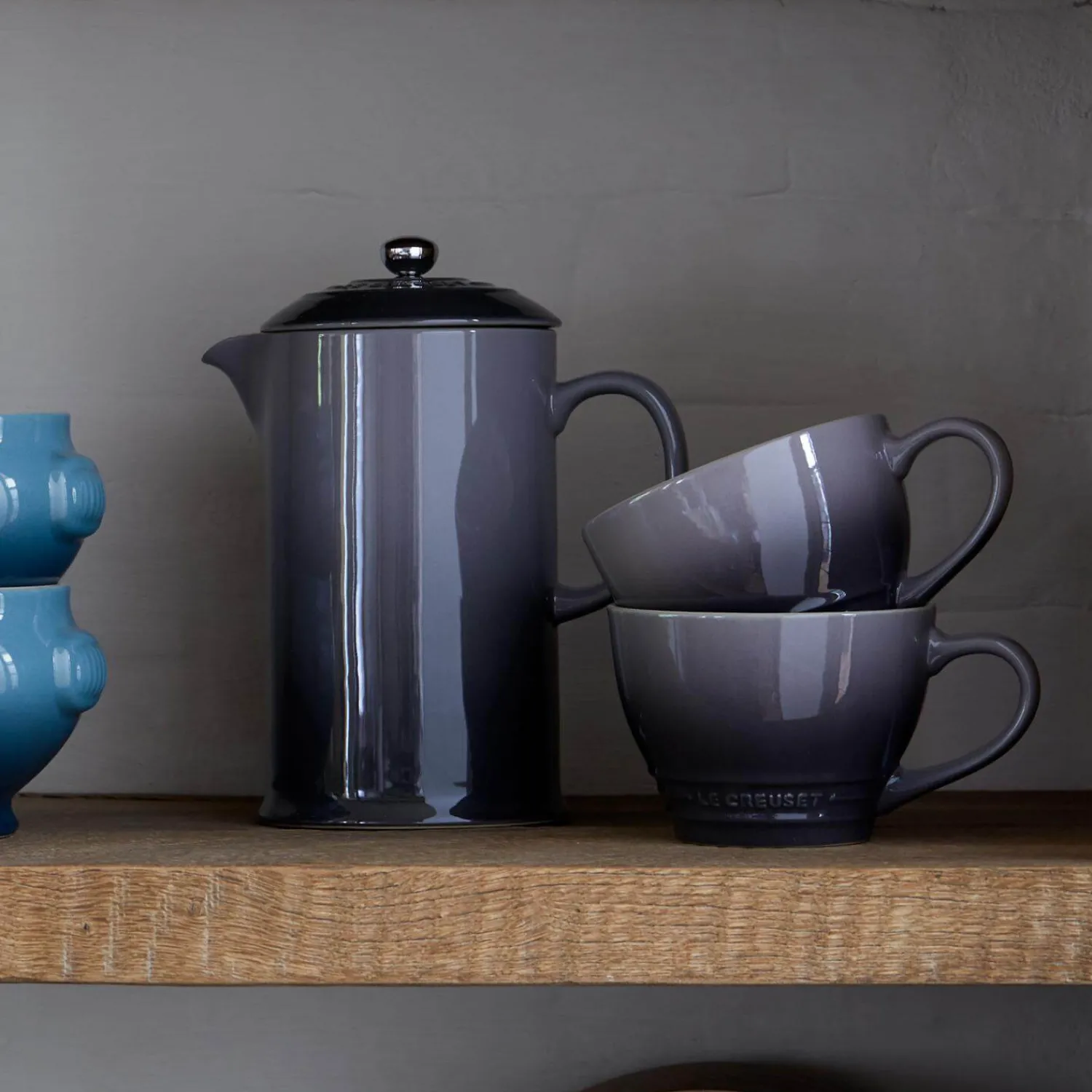 Le Creuset Stoneware Cafetiere - Flint