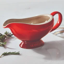 Le Creuset Stoneware Gravy Boat - Cerise