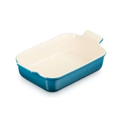 Le Creuset Stoneware Heritage 26cm Rectangular Deep Dish - Deep Teal